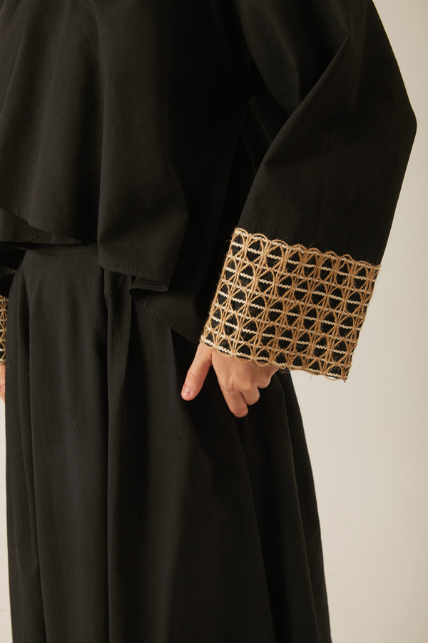 Dora Kimono Takım Siyah - 6