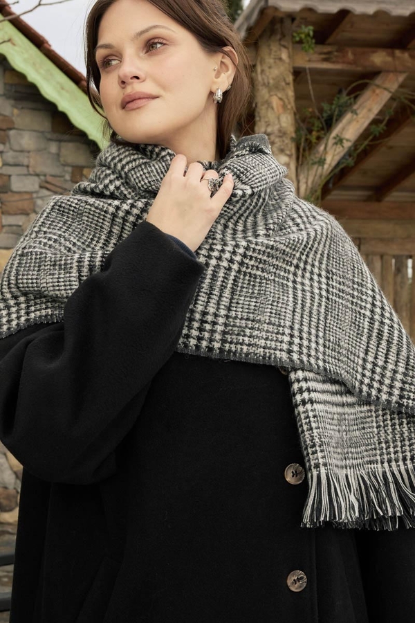 Double Sided Scarf Anthracite - 3