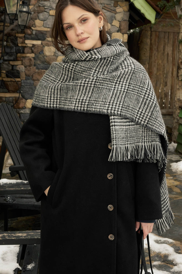 Double Sided Scarf Anthracite - 5