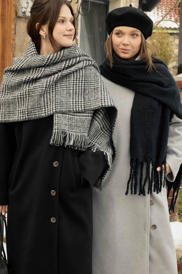 Double Sided Scarf Anthracite - 8