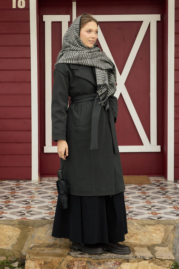 Double Sided Scarf Black - 2