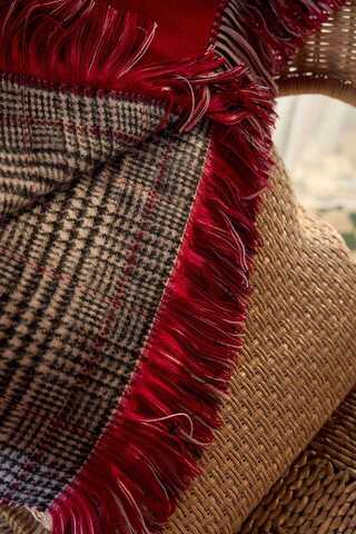 Double Sided Scarf Red - 2