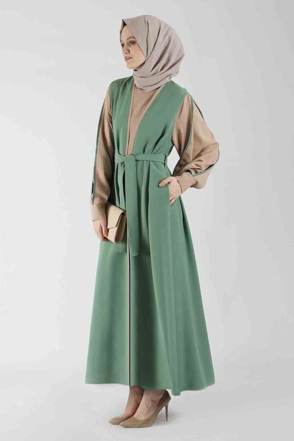 Dress Abaya Suit Dark Mint - 1