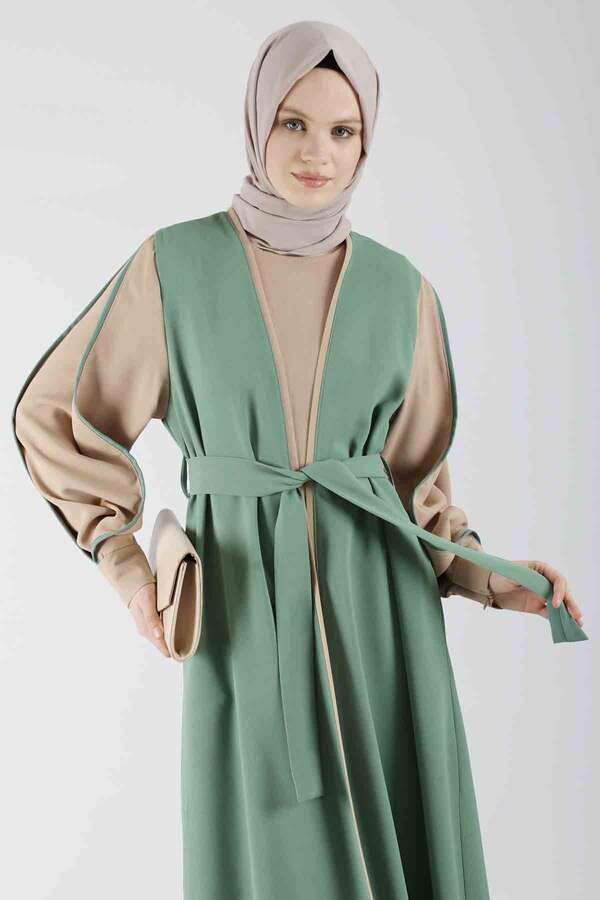 Dress Abaya Suit Dark Mint - 2
