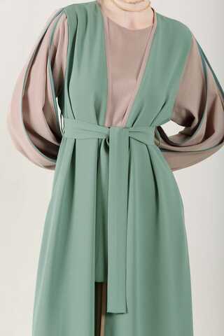 Dressed Abaya Suit Mint - 2