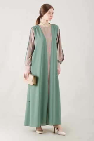 Dressed Abaya Suit Mint - 3