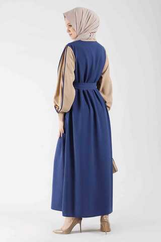 Dress Abaya Suit Sax Blue - 5