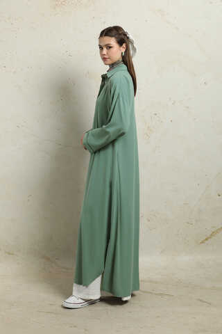 Duble Kol Salaş Gömlek Mint - 6