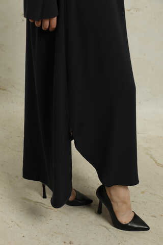 Duble Kol Salaş Gömlek Siyah - 4