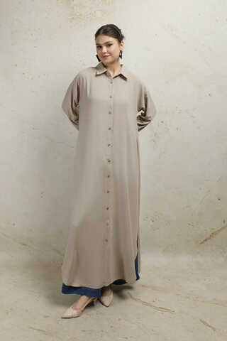 Duble Kol Salaş Gömlek Taş - 1