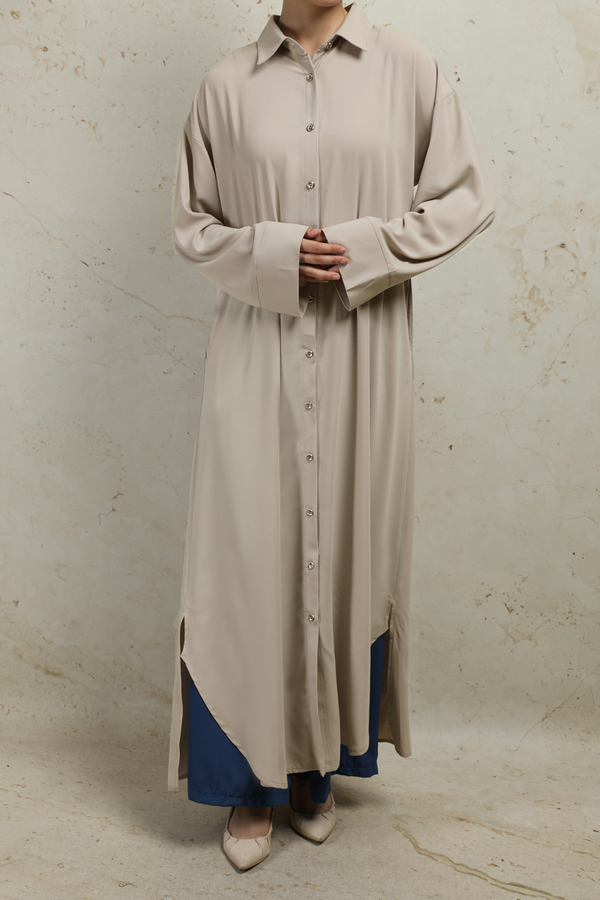 Duble Kol Salaş Gömlek Taş - 3