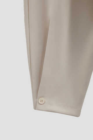 Düğme Detaylı Pantolon Taş - 9