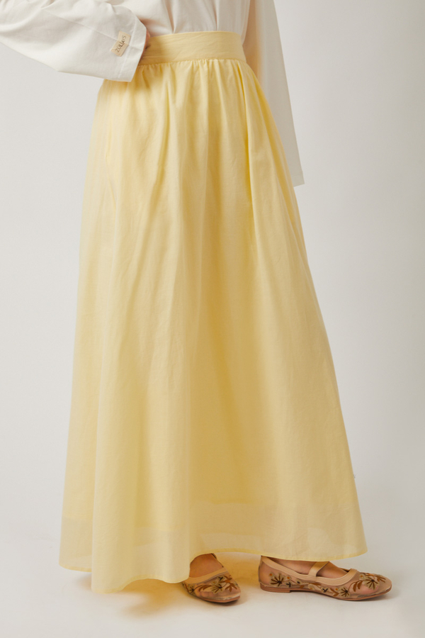 Duru Büzgülü Etek Tereyağı Sarısı - 11