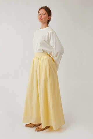 Duru Büzgülü Etek Tereyağı Sarısı - 10