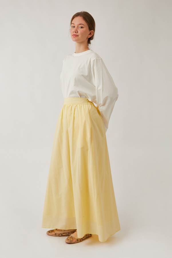 Duru Büzgülü Etek Tereyağı Sarısı - 10