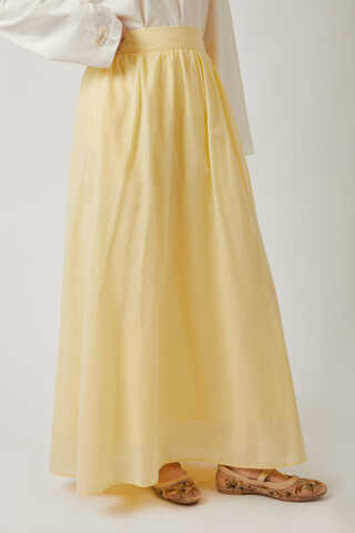 Duru Büzgülü Etek Tereyağı Sarısı - 11