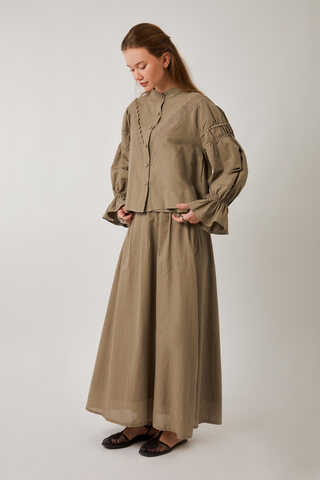 Duru Dantelli Gömlek Vizon - 6