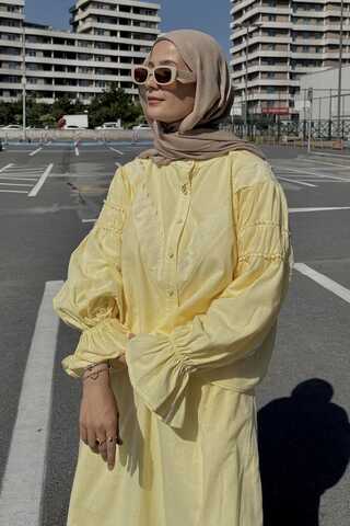 Duru Lace Shirt Butter Yellow - 2