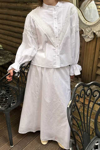 Duru Lace Shirt White - 4