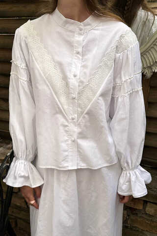 Duru Lace Shirt White - 6