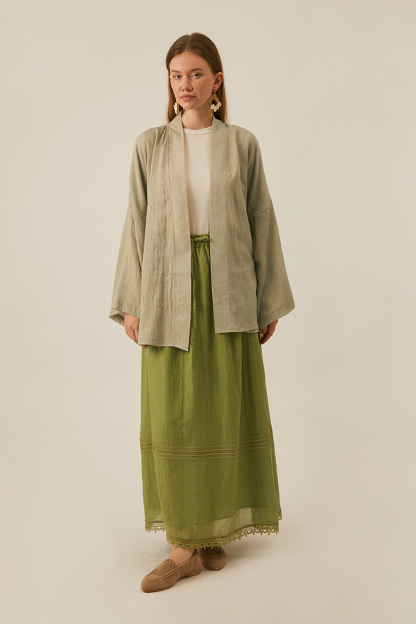 Düşük Kol Kimono Taş - 14