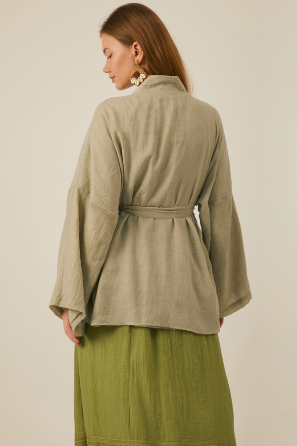 Düşük Kol Kimono Taş - 17