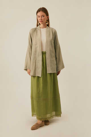Düşük Kol Kimono Taş - 14