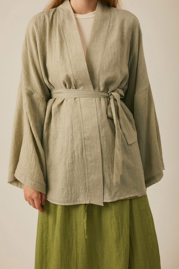 Düşük Kol Kimono Taş - 16