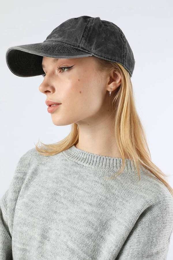 Düşük Kol Kısa Kazak Gri - 2