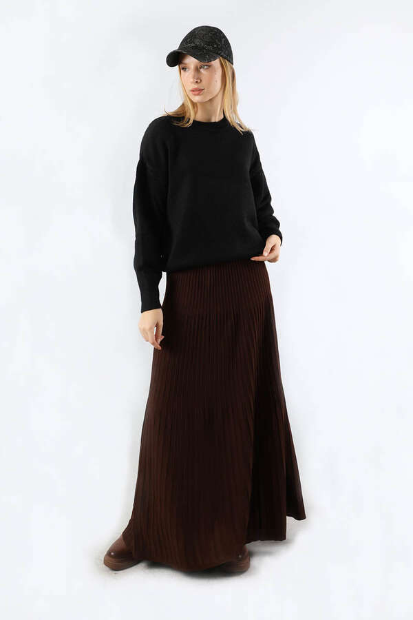 Düşük Kol Kısa Kazak Siyah - 2