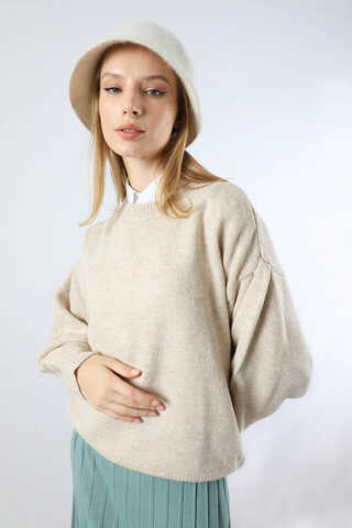 Düşük Kol Kısa Kazak Taş - 5