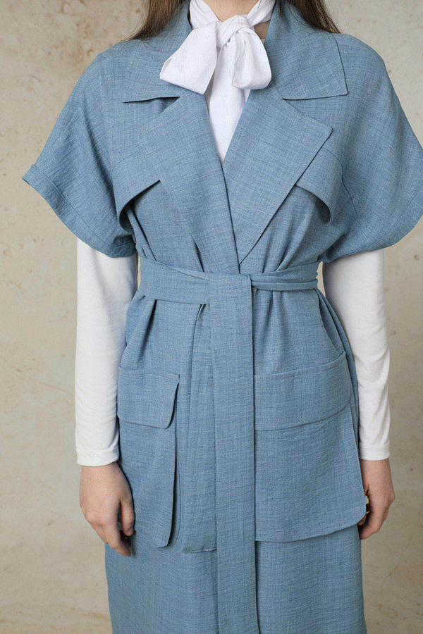 Cepli Yelek Takım Bebe Mavisi - 4