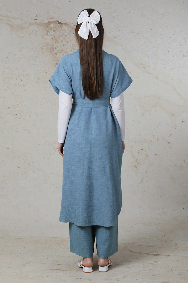 Cepli Yelek Takım Bebe Mavisi - 6