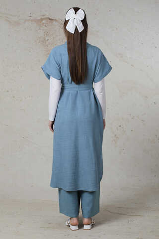 Cepli Yelek Takım Bebe Mavisi - 6