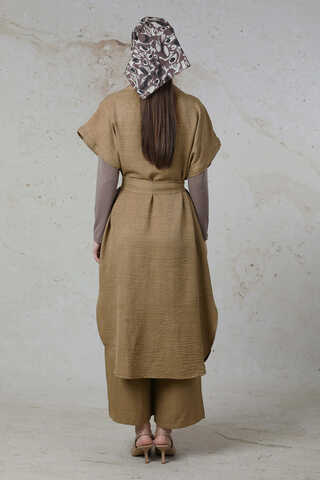 Cepli Yelek Takım Camel - 6