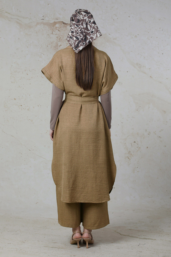 Cepli Yelek Takım Camel - 6