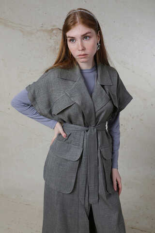 Cepli Yelek Takım Gri - 2