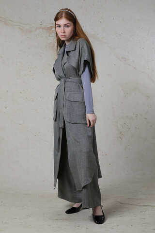 Cepli Yelek Takım Gri - 3