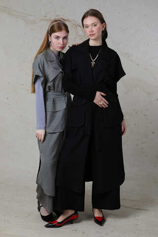 Cepli Yelek Takım Siyah - 1