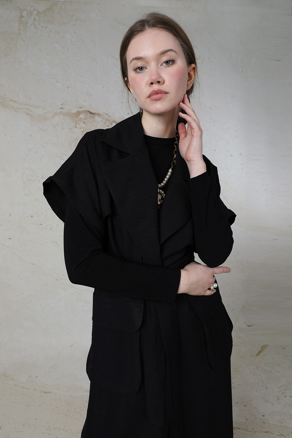 Cepli Yelek Takım Siyah - 2