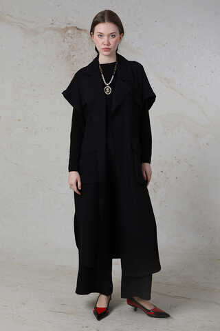 Cepli Yelek Takım Siyah - 3