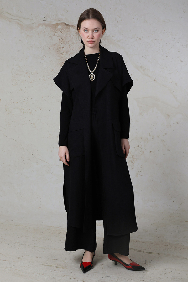 Cepli Yelek Takım Siyah - 3