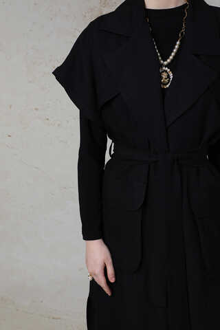 Cepli Yelek Takım Siyah - 4