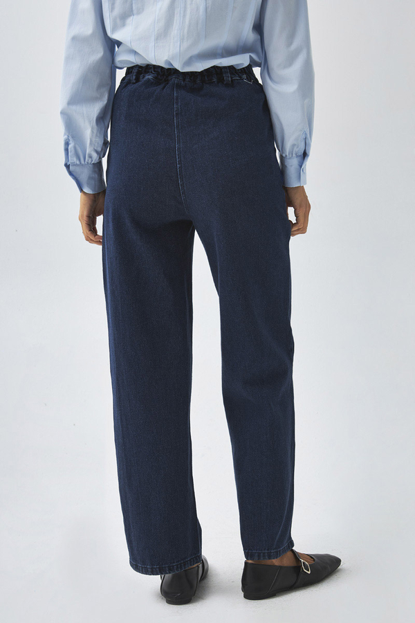 Düz Kesim Denim Pantolon Açık Mavi - 8