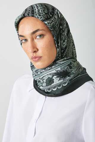 Ebruli Desen Şal Siyah - 3