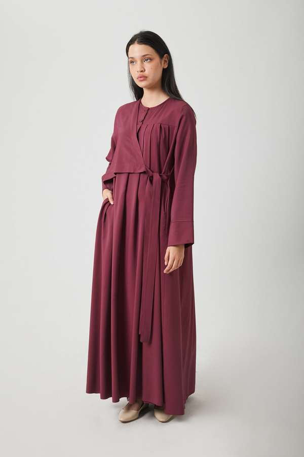 Edil Dress Burgundy - 4