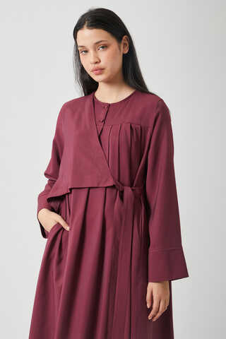 Edil Dress Burgundy - 5