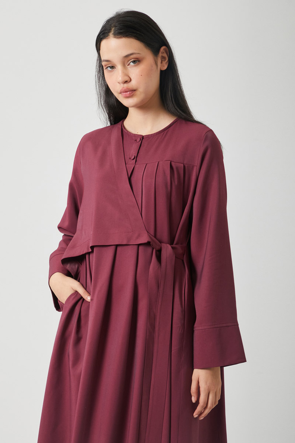 Edil Dress Burgundy - 5