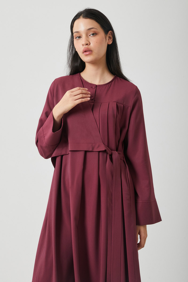 Edil Dress Burgundy - 2