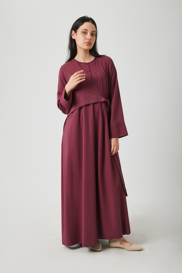 Edil Dress Burgundy - 6